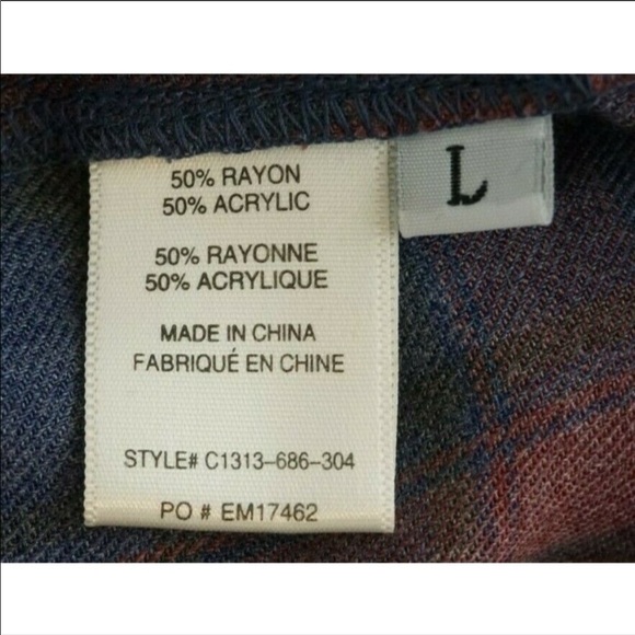 Cloth Stone Large Blouse Shirt Lace Up Split Back - Picture 5 of 6